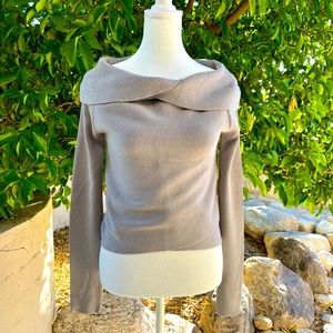 Soft Surroundings Fancy Boatneck Long Sleeve Sweater with Interesting Hem